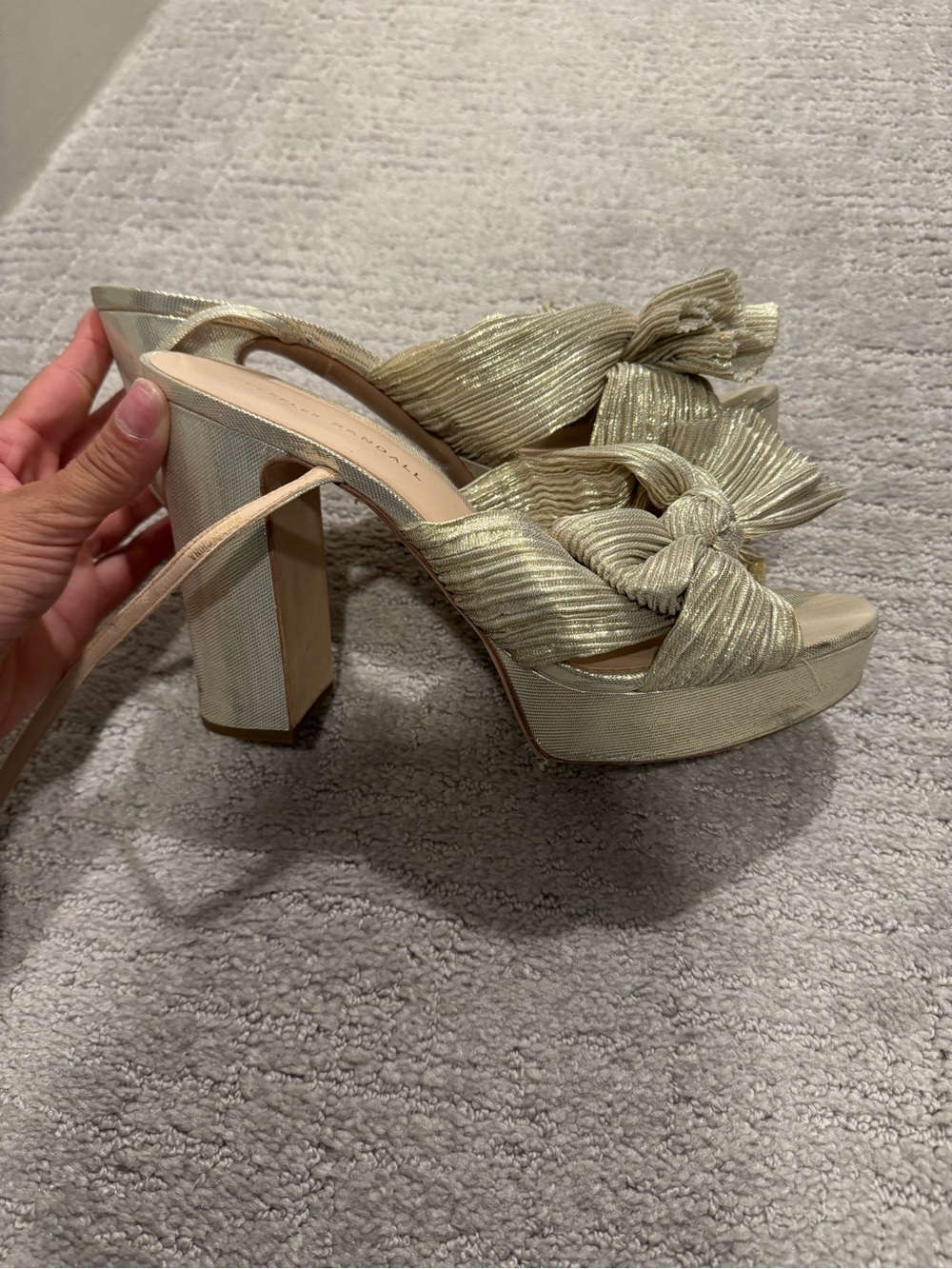 Loeffler Randall Gold Pumps - Picture 2 of 3